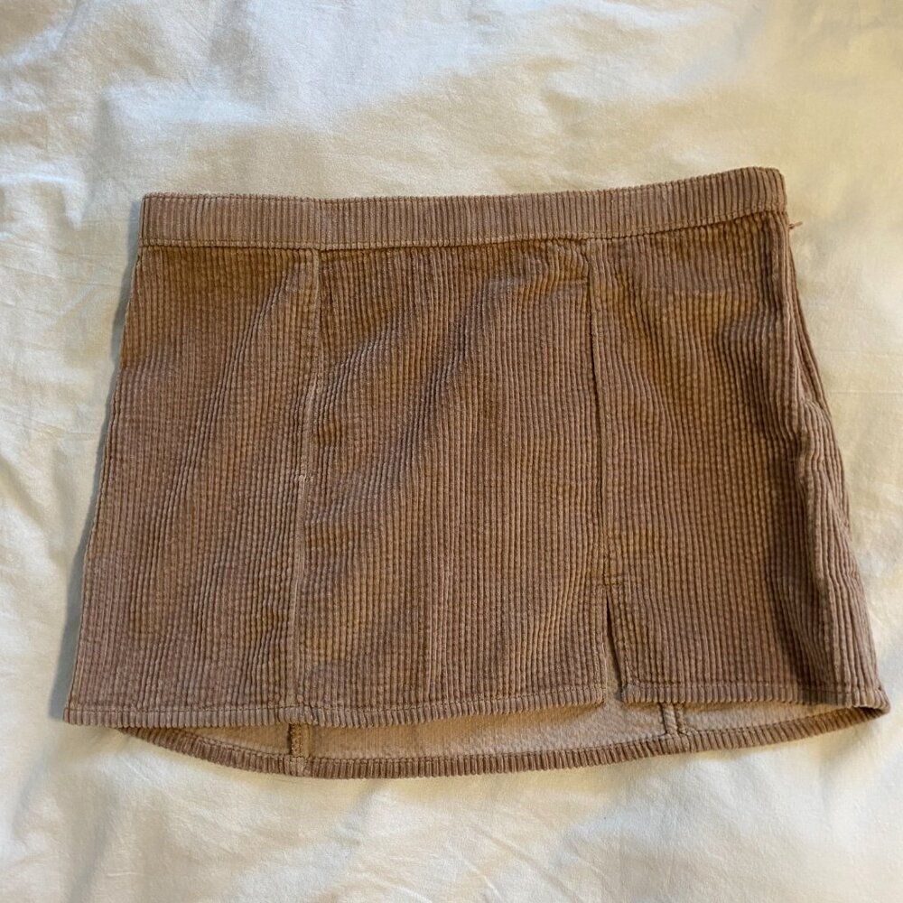 NWT Aerie Tan Corduroy Fall Micro Mini Skirt‎ Size Medium & XL